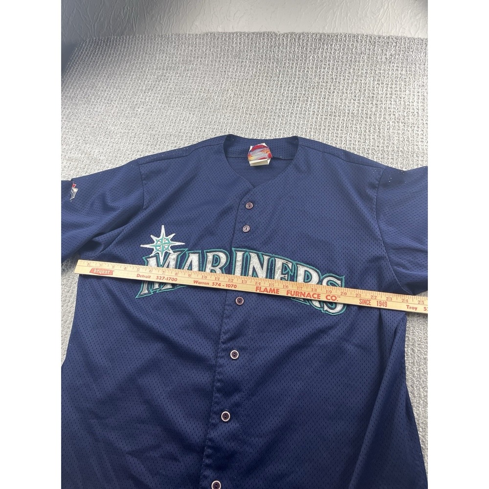 Vintage Seattle Mariners Majestic Diamond Collection Authentic Jersey Men XL USA - Picture 8 of 10